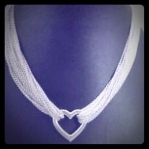 AUTHENTIC TIFFANY HEART MULTI-STRAND NECKLACE